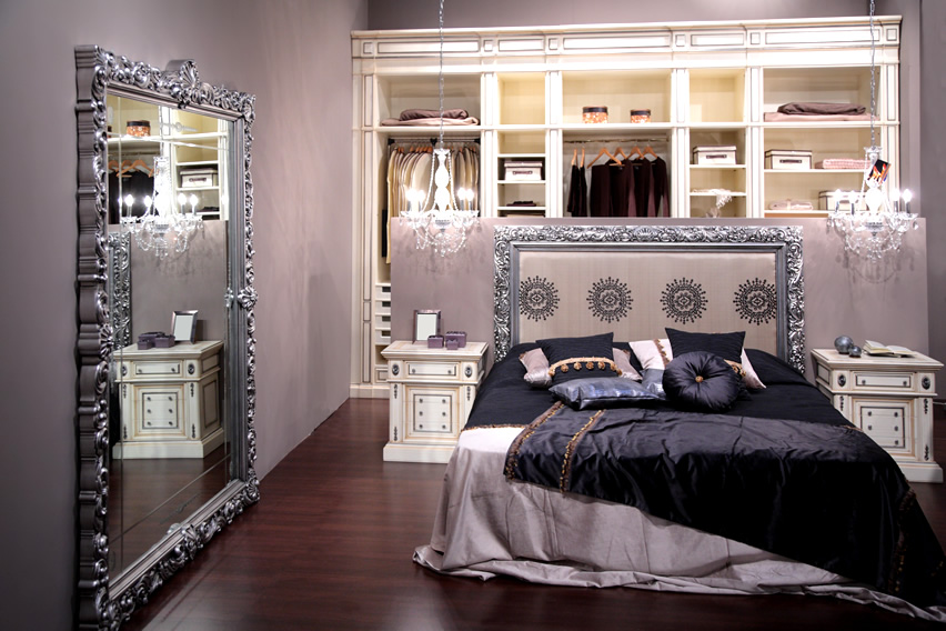 small-bedroom-with-large-mirror - national design mart