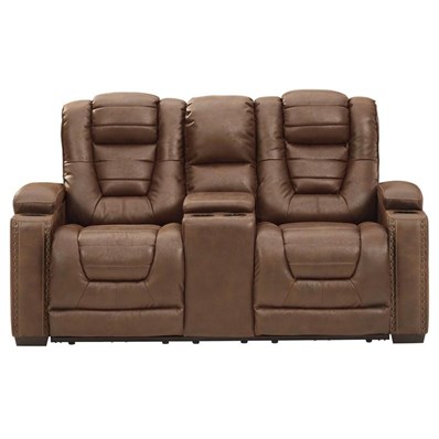Ashley Owner S Box Power Reclining, Loveseat Leather Reclining Sofa