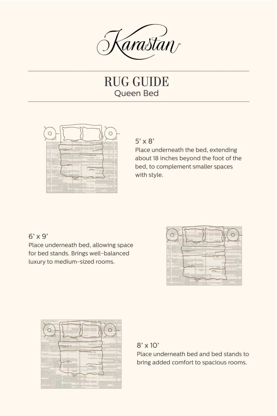 Styling a Rug Under a Bed
