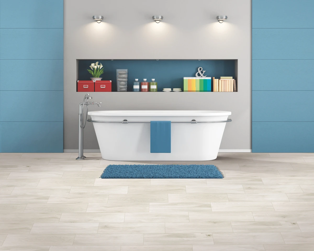 Flooring in the bathroom