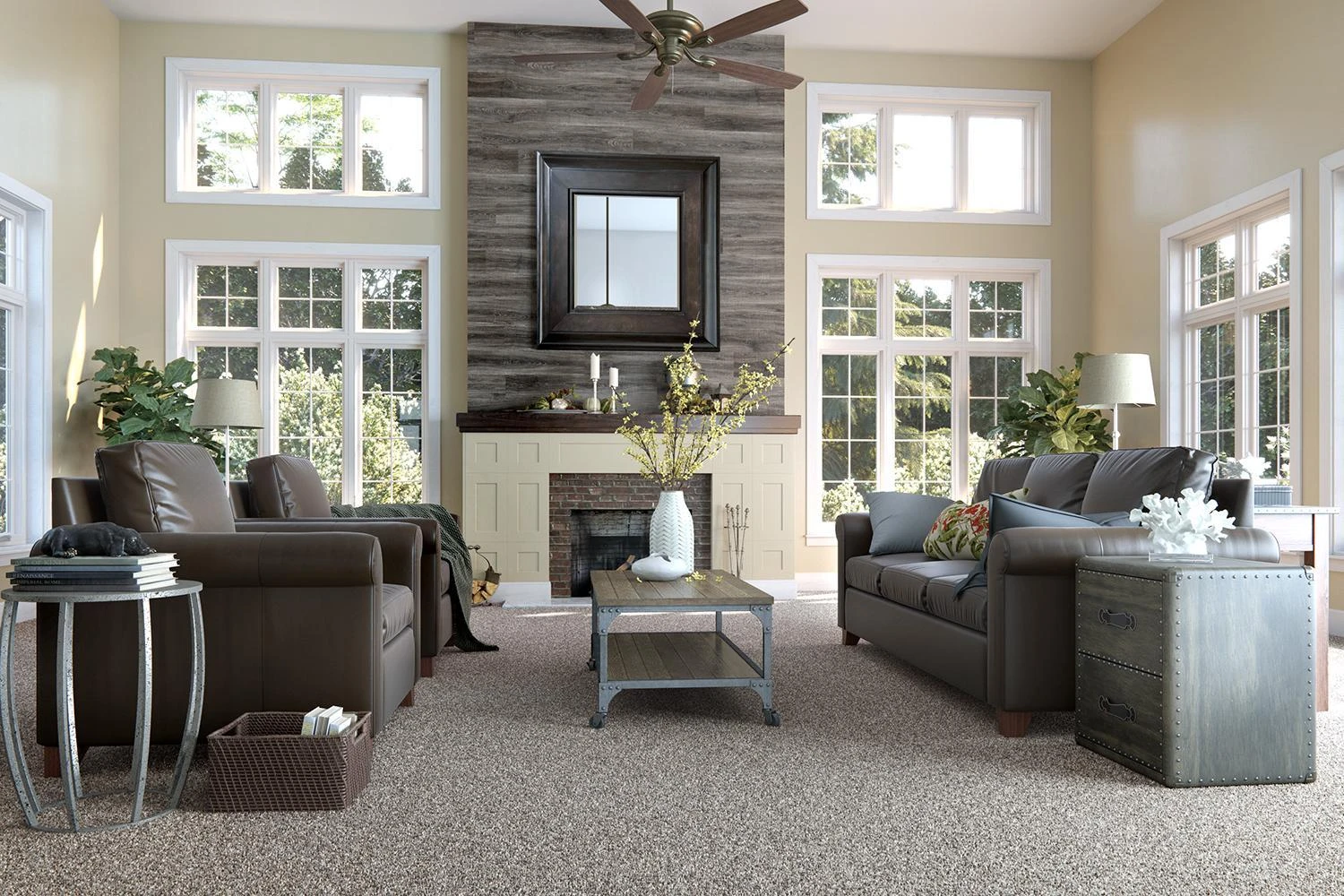 Fireplace with Mohawk laminate Fireplace with Mohawk laminate
