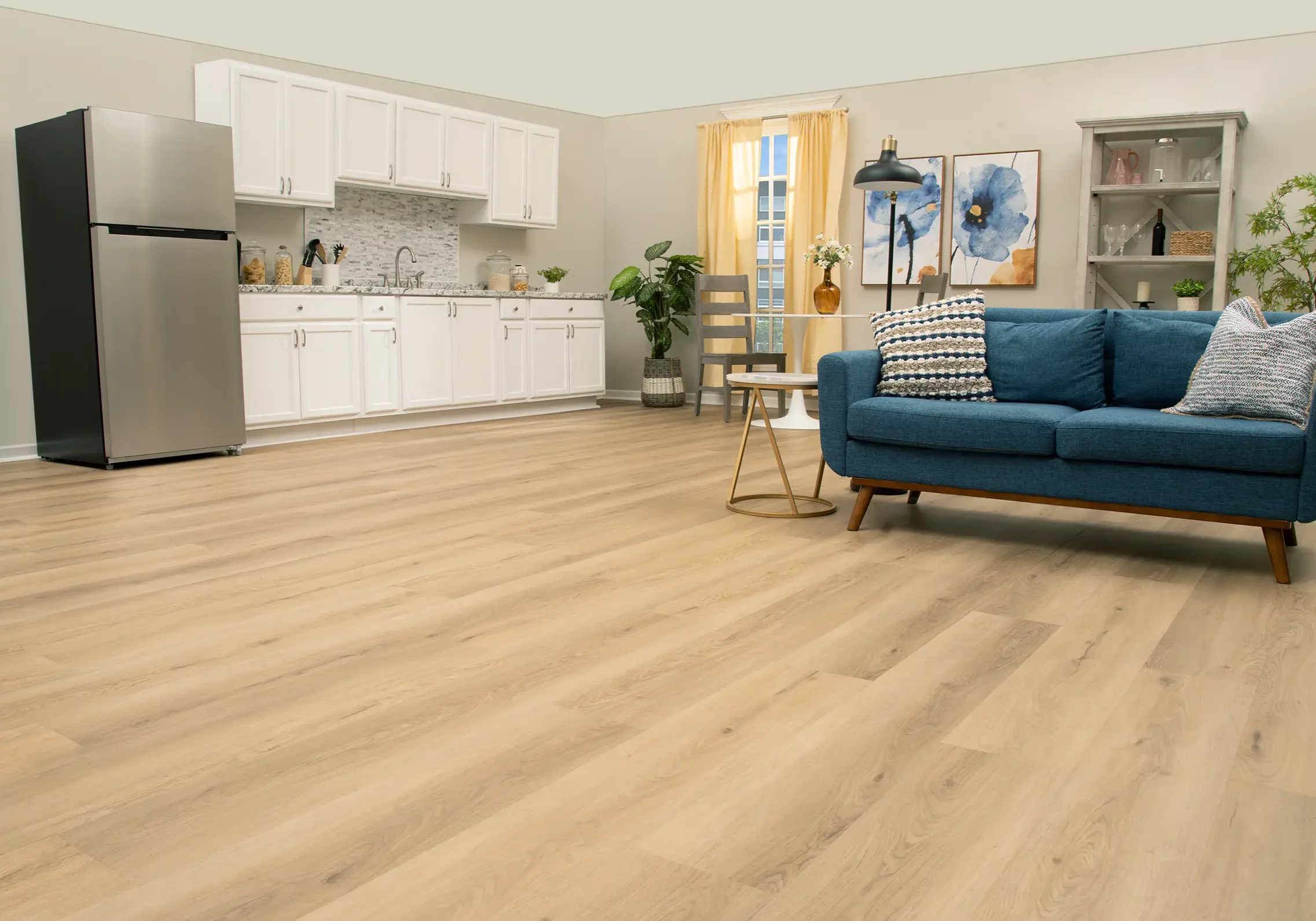 Lady and kid giving bath to dog